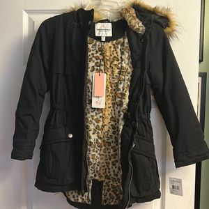 SzM Girls Winter Coat with Hoodie